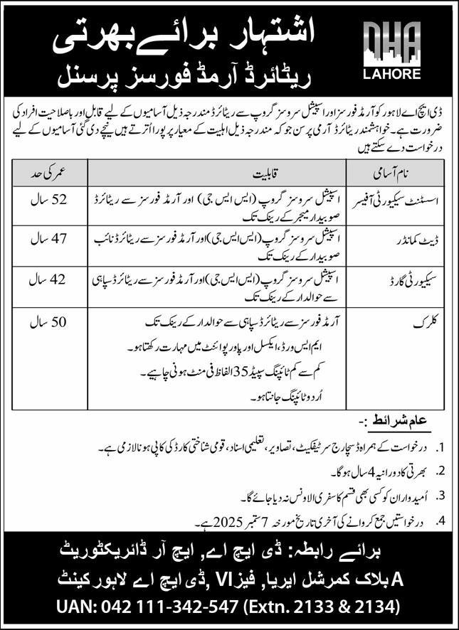 Jobs in DHA Lahore